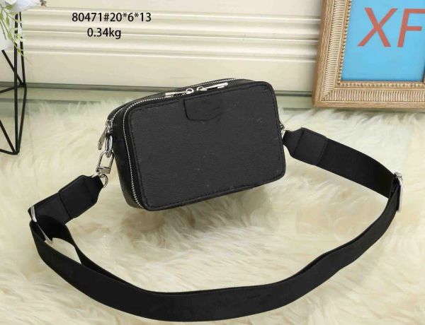 

Fashion Snapshot Camera Bags Designer Bag Ladie Crossbody Purse Women multicolor Dual Top Zip inside partition all black Removable Adjustabl, Black plaid