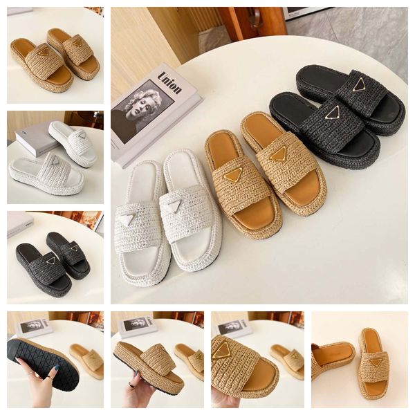 

Fashion Men Slippers Leather Flip Flop Designer Flat Heel Slip Women Casual Sandals, Grey