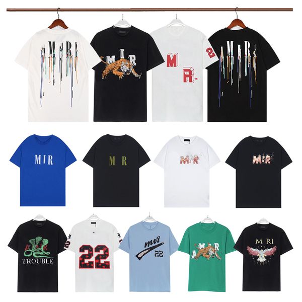 

Amirirs T Shirt Designer Mens Tshirt Casual Man Womens Tees Letters Print Short Sleeves Tops Summer Men Hip Hop Clothes, Yellow