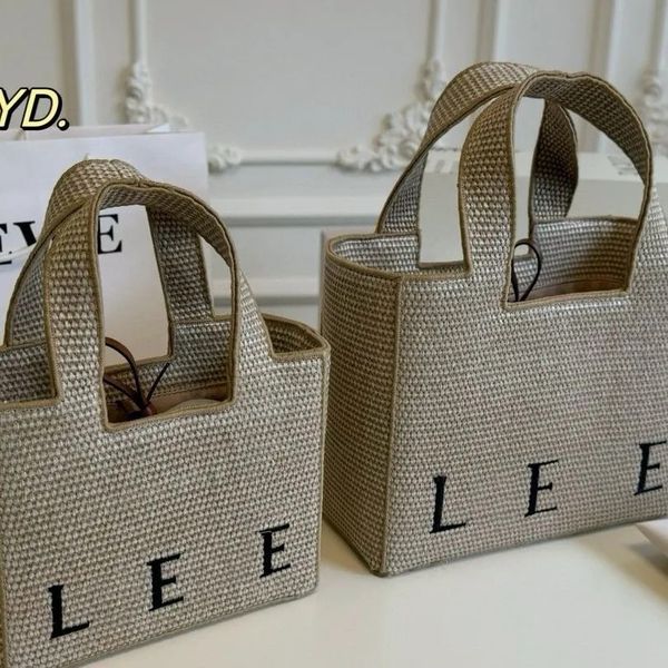 

Tote bag Woman Beach fashion Handbags Straw Shoulder Crossbody Bags Mini Font Fashion Tote In New Summer Seaside Ladies Woven Bag, 5_color