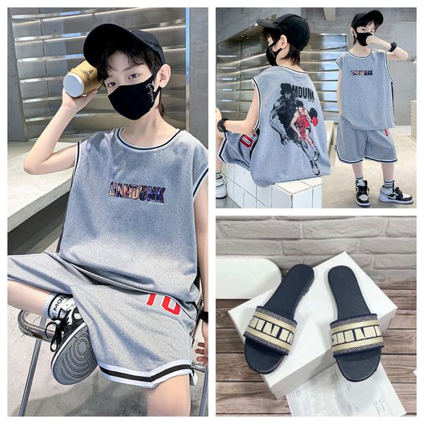 

(Not Kids Clothing Sets) Luxe Slippers Designer Shoes Sandals Girl High Quality Classics Brand Slippers Flat Bottom Embroidery Printed Flip Flops Ms Designers Slide, Color 7