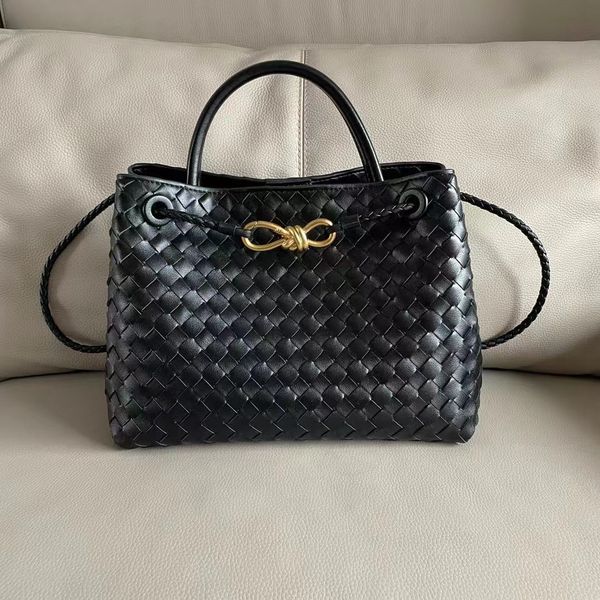 

Designer Brand Bag Andiamo Womens Bag Woven Bag Leather One-shoulder Diagonal Bag Joker Handbag Fashion Bags lady lady bag Botteega, Pink