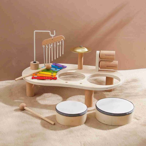 

Toys Baby Noisemaker Music Sound Toys Muqin drum set for boys and girls childrens learning toys 3 4 5 6 years old WX5.30 WX.0