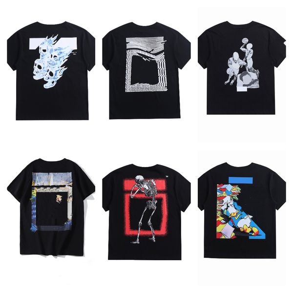 

Summer Mens Designer T Shirts Offwhinte Women Street Loose print Tees Fashion Brands Tops Mans Casual Shirt Luxurys Clothing Street Shorts Sleeve Clothes Tshirts, #4