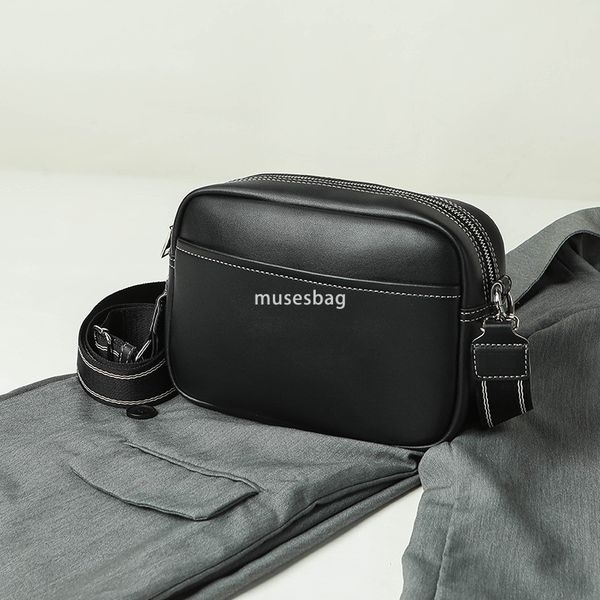 

New Trendy Crossbody Bag Large Capacity Popular Shoulder Bag Versatile and Simple Small Square Bag Mobile ID Bag, Black