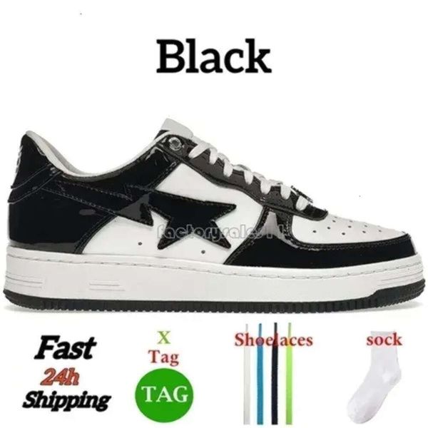 

Shoes Women Sk8 Sta Shark Low Patent Leather Red Blue Black White Pink Camouflage Jogging Men Sports shoeEDP6