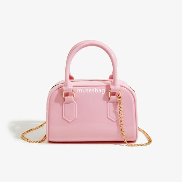 

Fashionable PVC Barbie Jelly Bag Fashionable Versatile Dinner Bag Dirty and Easy to Wash Women Diagonal Straddle Bag Advanced Portable Mini Bag Cute bag, Yellow