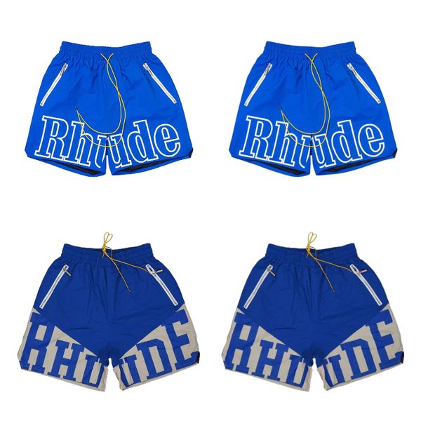 

Rhude Shorts Designer Mens Limited Rhude Shorts 24ss Mens Elastic Waist Summer New Swim Short Knee Length Hip Hop High Street Sports Training Beach Pants, Colour11