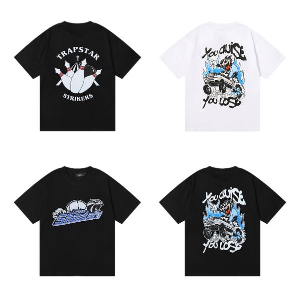 

Classic trapstar graphic Tee Designer Mens T Shirt Vintage T-Shirts Hip Hop halloween pary Summer Fashion Tees Womens Tops Cotton Tshirts Short Sleeve Brown size, #6
