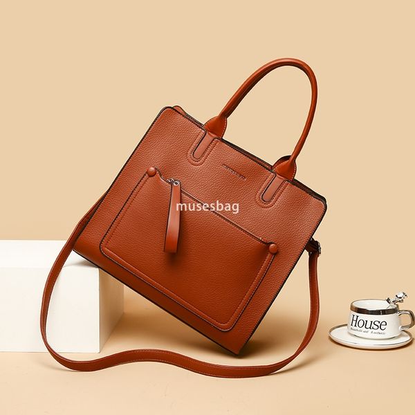 

Designer Women's Advanced Fashion Versatile Shoulder Bag Classic Casual Three Piece Set Mother Bag Multi functional Large Capacity Tote Bag, Pink