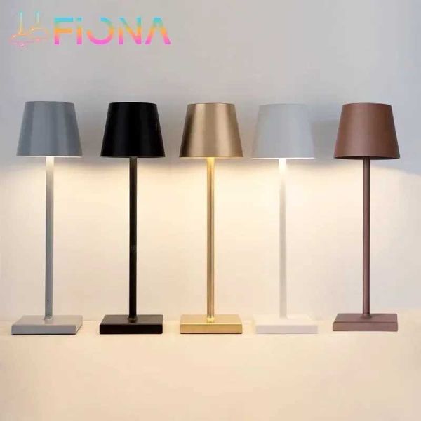 

Lamps Desk Rechargeable Table Lamp Modern LED Portable USB Touch Switch Night Light Hotel Cordless Desk Lamps for Living Room Restaurant S2460555