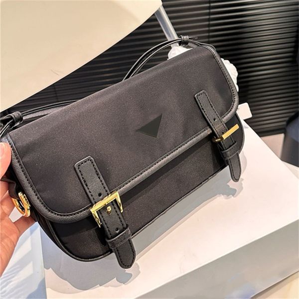 

Men Nylon Shoulder Bags Cross Body Designer Bag Solid Black Men Crossbody Messenger Bag 10A, Red