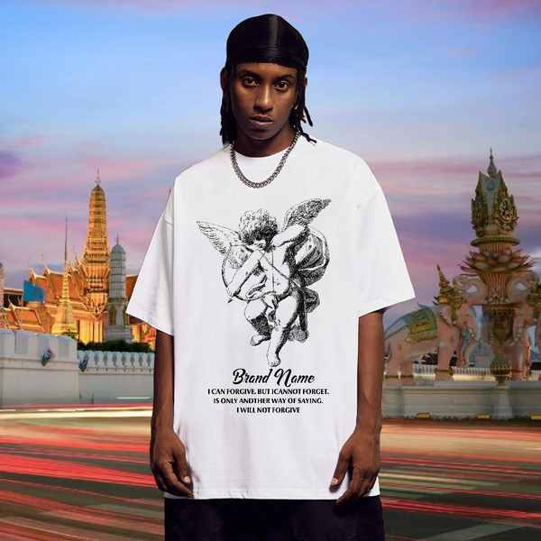 

Unisex Tshirts Crew Neck Cotton Spring Summer T-Shirts for Men Cartoon Print 2024 Designer Tees Shirts, White