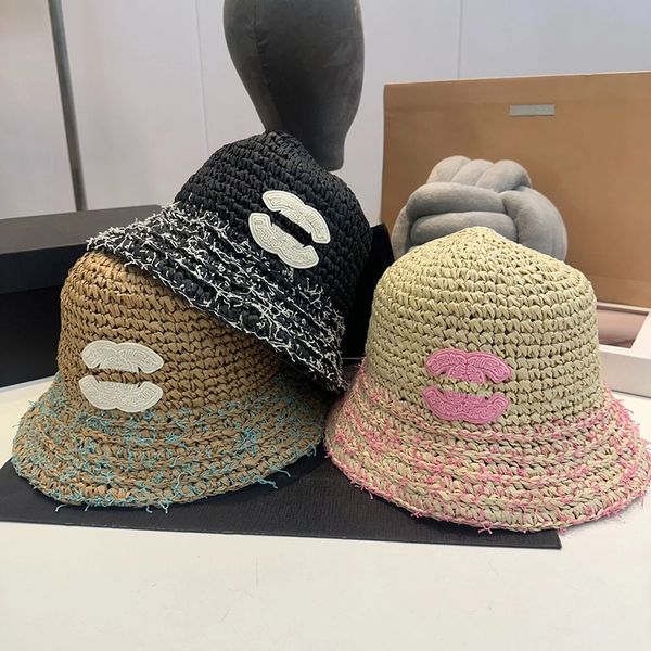 

Mens Womens Wide Brim Hats Designer Bucket Hat for Women Frayed Cap Hundred Versatile Hundred Versatile Top 5A, C1