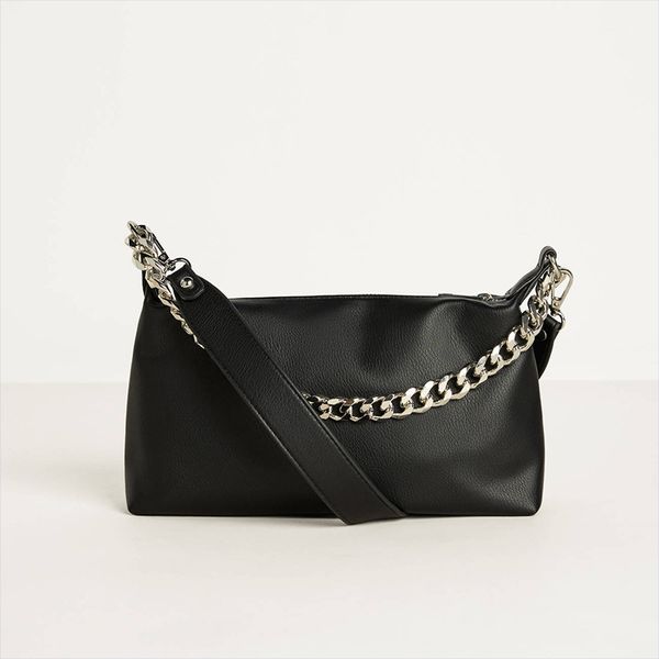 

Advanced fashion new style French stick underarm bag with niche design single shoulder bag with soft leather texture small square crossbody bag, Black