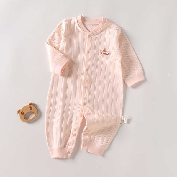 

Summer Baby Jumpsuits: Soft Cotton er Climbing Clothes for Boys & Girls, Yellow persimmon ruyi