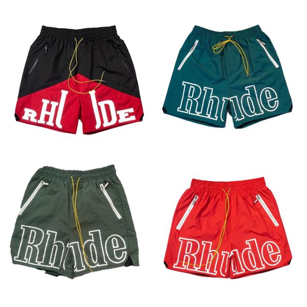 

Designer mens Rhude Shorts 2024ss Limited Rhude Shorts Summer Swim Short Knee Length Hip Hop High Street Sports Training Beach Pants Mens Elastic Waist Size S M L, Colour3