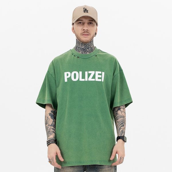 

mens t shirts women luxurys designer tshirt tshirts luxury sweatshirt Tshirt classic luxury tshirts Solid snowflake washed loose shoulder short sleeved t shirt, Green