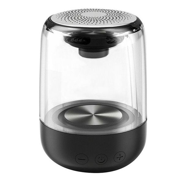 

Bluetooth 50 Wireless LED Stereo HD Speaker Computer Gaming 7 Color Light Column Soundbox for Daily Party Dancing Eqmxs