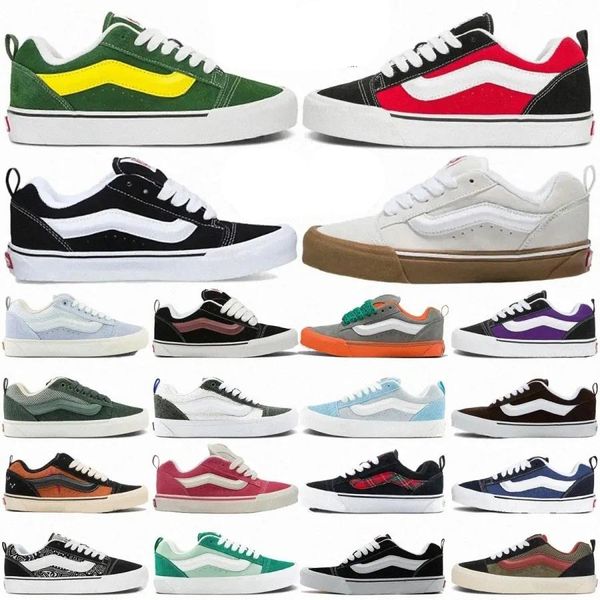 

Designer sneakers mens knu skool shoes platform sneaker low Classic imran Potato Leopard Black White Paisley Floral Suede womens skateboard trainers size 36-45, Fuchsia