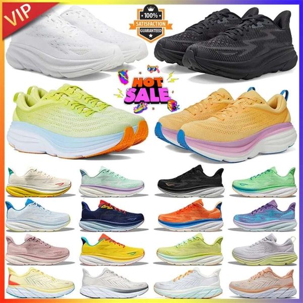 hokashoes 2024 rocket One Running Shoes Women Men Black Copper Cliftons Eggnog Shifting Sand Bondis Cyclamen Chalk Violet Sneaker Sports Wome