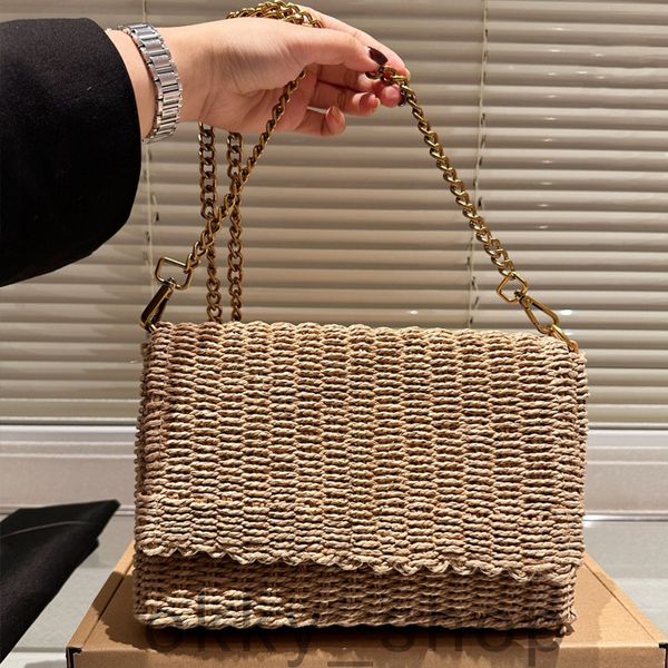 

designer bag Shoulder Bags handbag tote bag straw bag crossbody bags lICARE Lafite Straw bag Hooked Plus Large Shopping Bag for woman luxury bag travel Crossbody Bag, Khaki