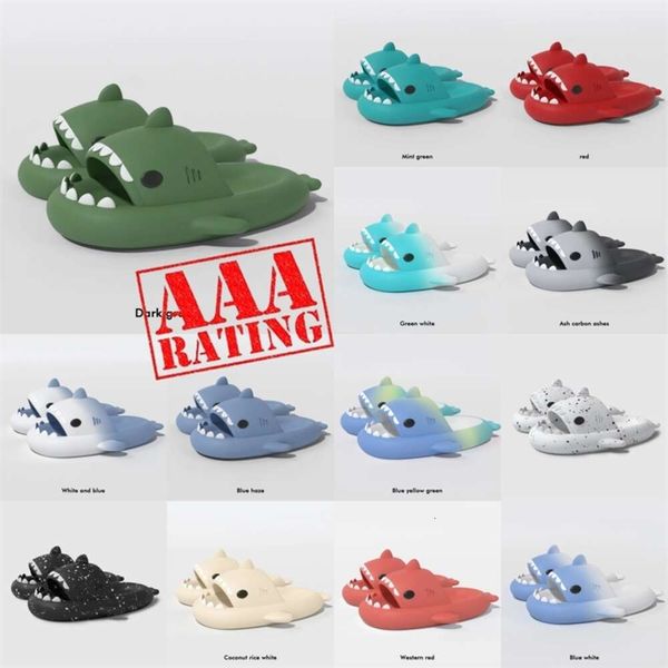 

foam runner designer shark slippers sliders men women kids slides pink blue grey pillow slides sandals soft thick cushion slipper cloud slide indoor shoes size 36-45, Red