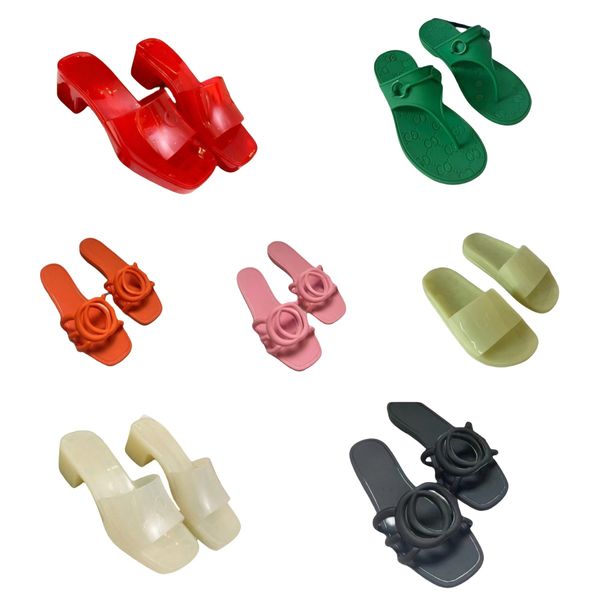 

slides designer women luxury sandals flip flops slipper Mop Slippers Vintage Summer Novelty Rubber Injection White shoes 35-41, A12