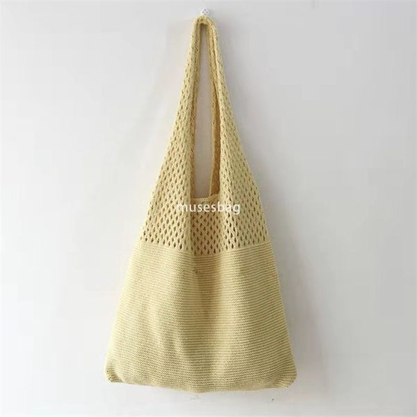 

New best-selling knitted bags woven bags shoulder bags Japanese and Korean tote bags bohemian bags crossbody bags women's bags trendy, Light green