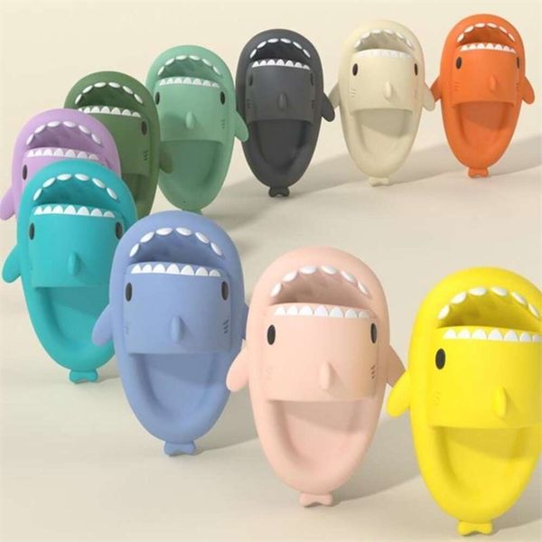 

mens Women Shark Slippers Summer Home Solid Color Couple Parents Outdoor Cool Indoor Household Funny Slippers, 4_color