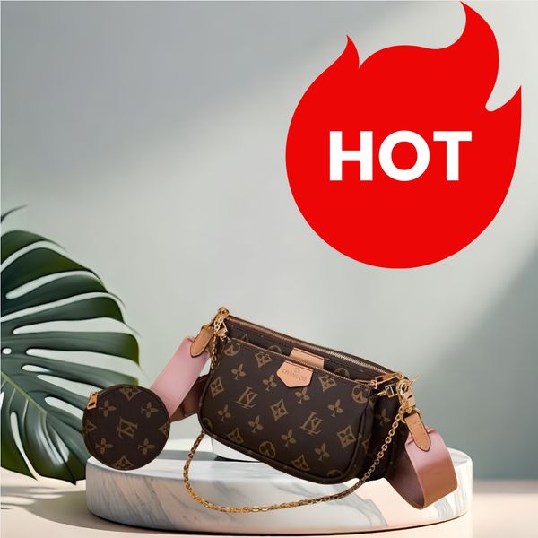 

3pcs crossbody bags designer women bag pink purses designer woman handbag luxury designers shoulder cross body bag gold chain purse mini designer Evening Bags