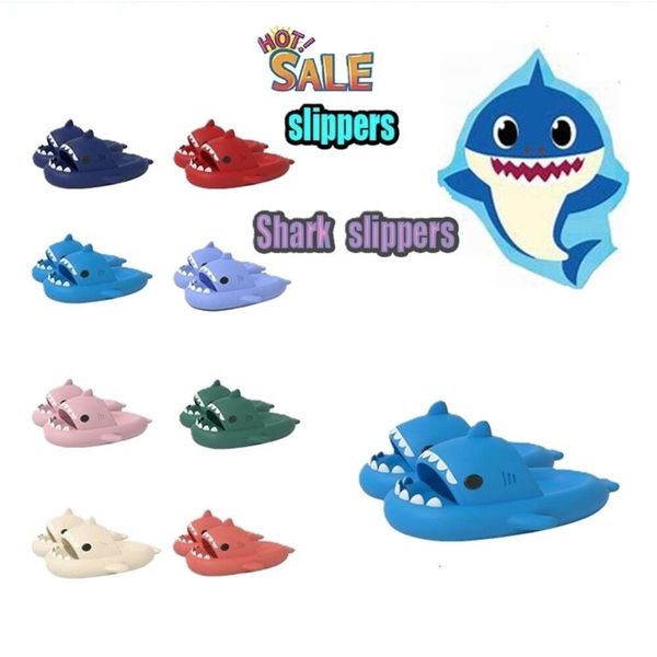 

Designer Casual shark Slides Slippers Men Woman anti rainbow fashion slip wear-resistant Light weight breathable Low cut super soft sandals Flat, Orange