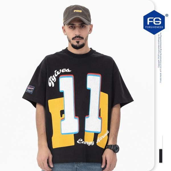 

designer t shirt womens tshirt sweatshirt Loose Tees casual Tee tshirts women New product retro high street 11 crack adhesive printed short sleeved T shirt for men, White