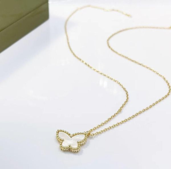 

Top Designer Jewelry Women Necklace Set Pendant Necklaces Gold Silver Rose-Gold Necklace Link Chain Womens Chain Multi Colors with Gift Box High Quality