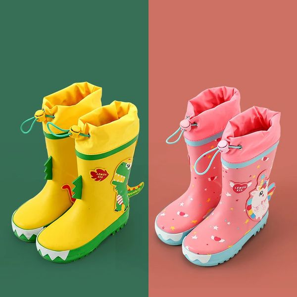 

Kids Boys Girls Rainboots Waterproof Childrens Shoes Toddler Rain Boots Natural Rubber Baby Water Cartoon Boot 240603, Multi-color