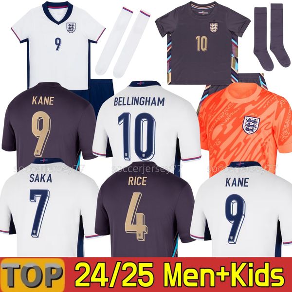 

2024 Euro Cup England Soccer Jerseys BELLINGHAM KANE SAKA RICE FODEN RASHFORD STERLING MAGUIRE GREALISH 24 25 Angleterre GK Men Kids kit fans player Football Shirt, Black