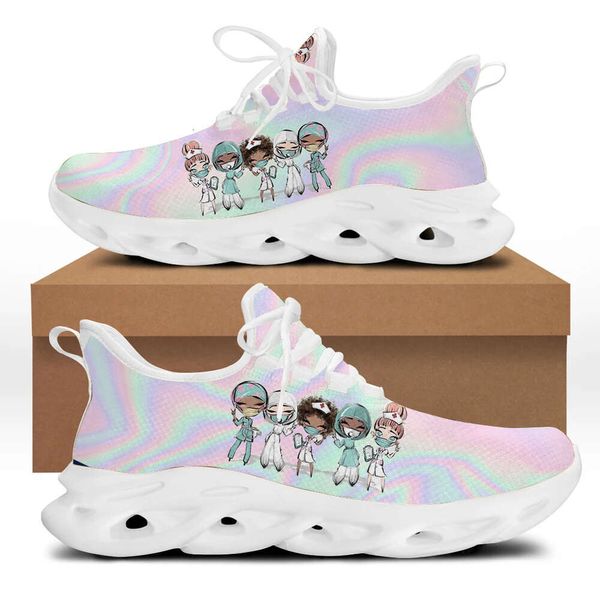 

Belidome Women's Nursing Shoes Holographic Nurse Medical Running Shoes Athletic Tennis Sneakers Sports Walking Shoe Footwear, Htb5073f21w