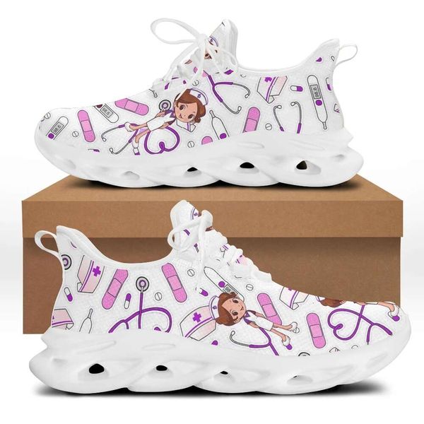 

Belidome Casual Nursing Shoes for Women Cute Nurse Medical Design Shoe Breathable Nurses Sneakers Light Running Footwear Mujer, Hmea063f21w