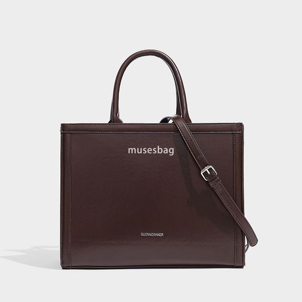 

Big Bag Women Level 4 New Fashion Handbag Commuter Briefcase Large Capacity One Shoulder Crossbody Tote Bag, Coffee