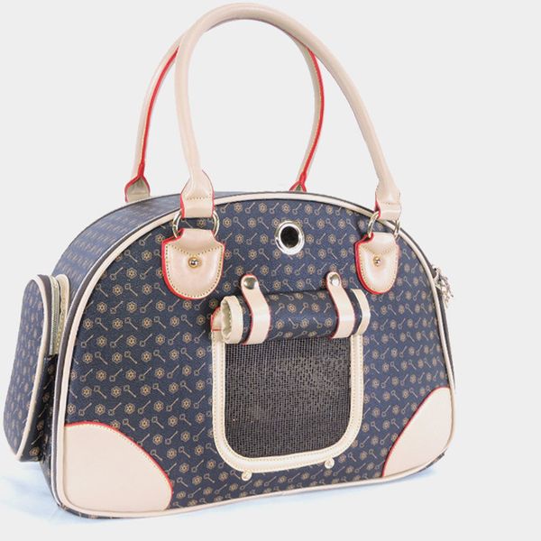 

High quality unisex pet for both men and women go out for cats and dogs take out portable bags dog backpacks VIP Teddy PU travel bags suitcases backpacks, White