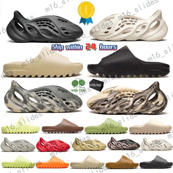 

Slippers Shoes Sandals Designer Slides Trainers Sliders Mens Fashion Shoe with Box Bone White Resin Sand Beach Men Womens 2024 New, Y-6