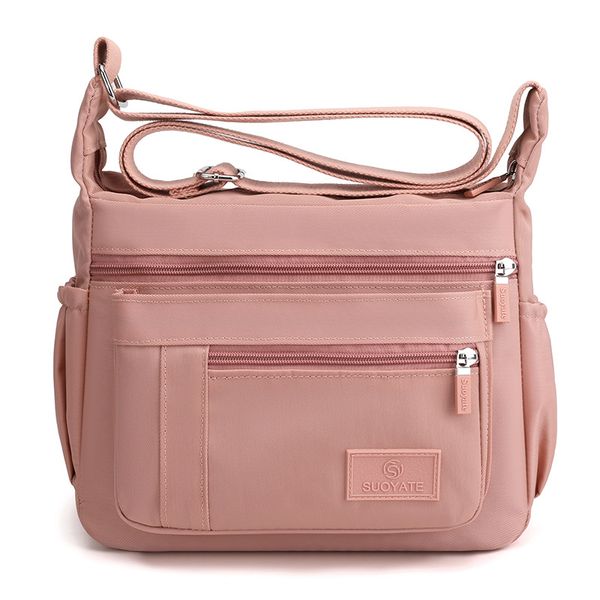 

Designer Women Cross body Brand Bag Versatile Anti Splashing Nylon Practical Backpack Casual Canvas Bag Large Capacity Mom Women Bag, Khaki