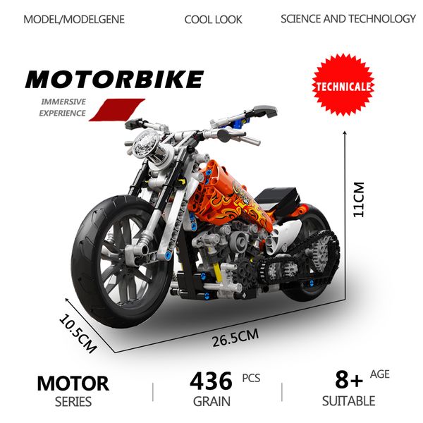 

Racing Technical Motorbike Car Modular Building Blocks Assembling Plastic Model Motorcycle Bricks Sets Toys For Boys Gifts