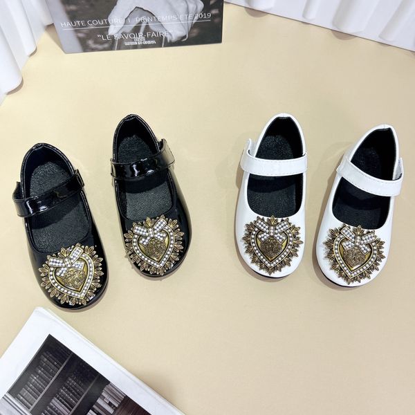 

Designer children's girls party dance guide shoes children's fashion flat shoes, Black