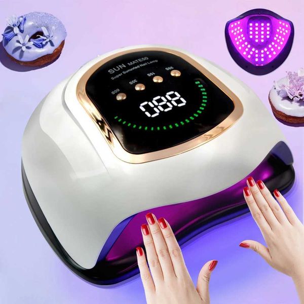 

UV LED Lamp 300W for Gel Curing - Professional Nail Equipment with Large Screen 2024, Chocolate