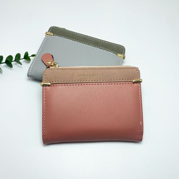 

Urban Korean version women wallet high-quality versatile fashionable multi card high-end minimalist student zero wallet manufacturer direct sales in stock, Black
