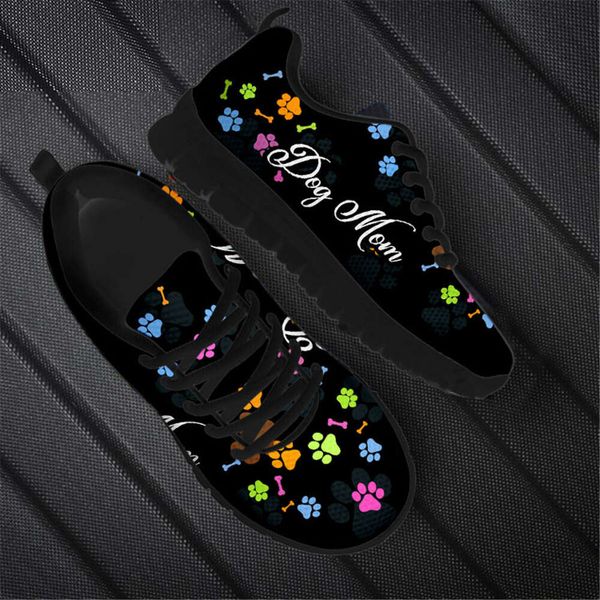 

Cute Dog Paw Print Designer Women Casual Shoes Woman Flats Sneakers Summer Female Air Mesh Ladies Walking Running Jogging Shoes, Htsb0196baq