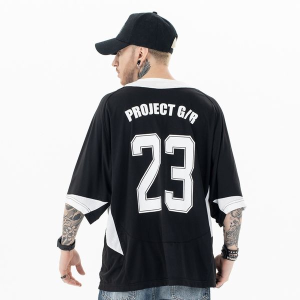 

luxury womens t shirt woman sweatshirt tshirts for man Printing Mens Short Street Retro Alphabet Numeric Football Jersey Drop Shoulder Short Sleeve t shirt, Black