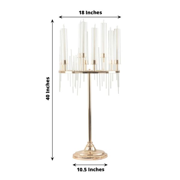 Modern 9 Arm Wedding Candle Stand Candlestick Holder Centerpiece For Table Top Floral Arrangements Flower Arrangement Wedding Table Centerpieces