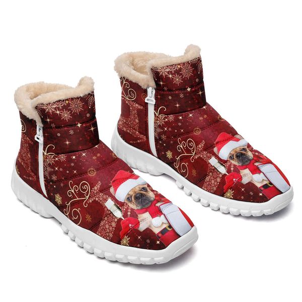 

Dropshipping Print On Demand Men Women Custom Print POD Boots Christmas Xmas design Snow Boots Free Shipping, Sb001